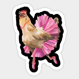 Fashionable 80's Chicken Sticker